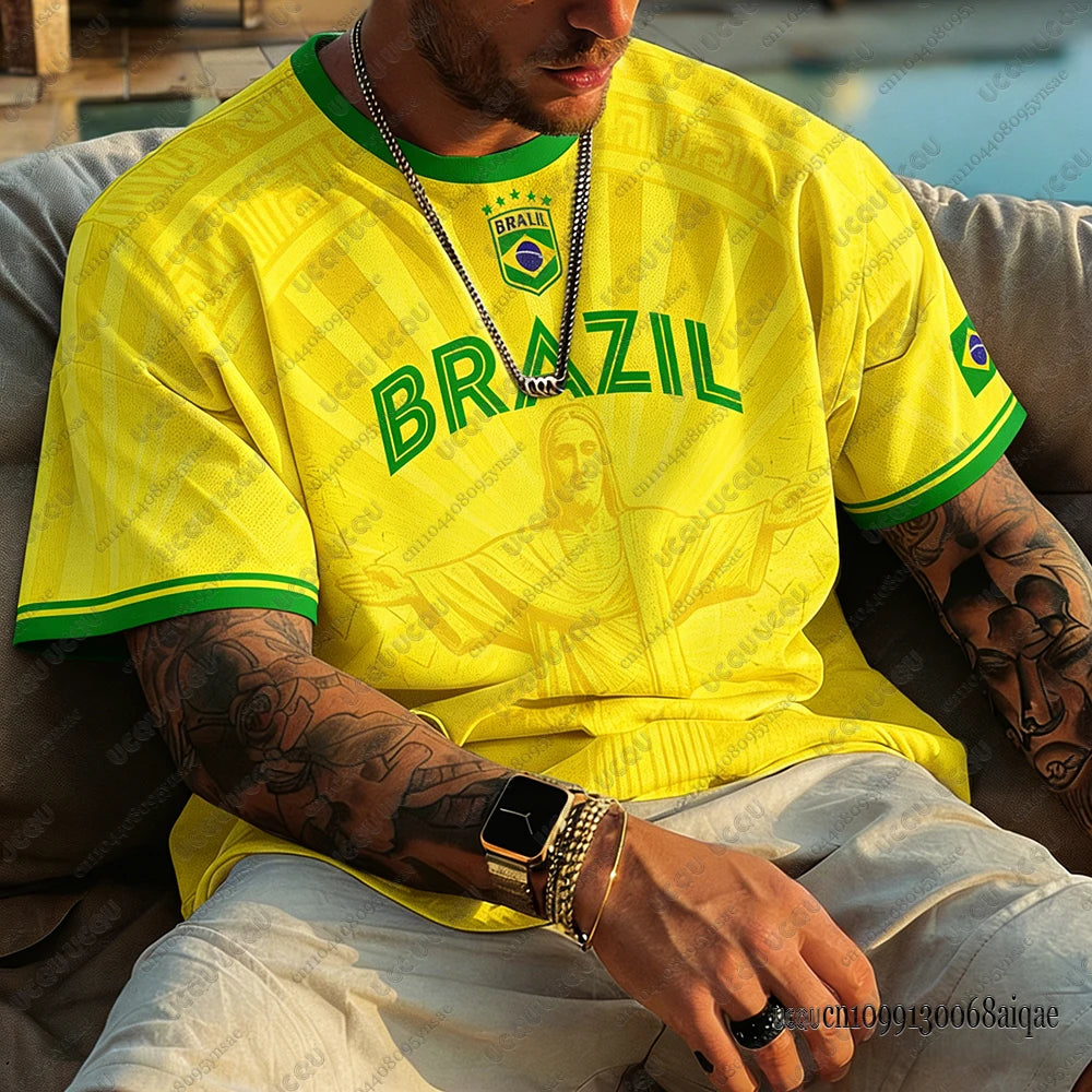 🇧🇷2026 T-shirt Brasil a maniche corte Top Quality vari colori