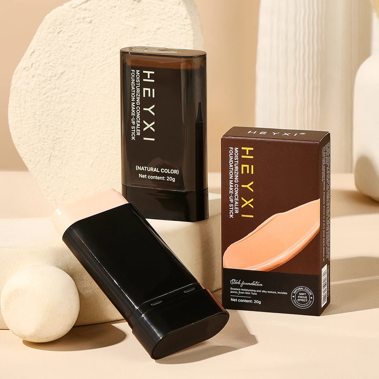 Fondotinta trucco Stick correttore superficie opaca, tutti i tipi di pelle, idrata per creare un trucco di base naturale