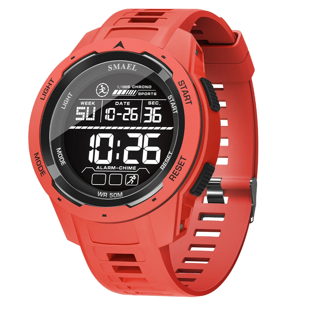 SMAEL Orologi da polso sportivi a LED Orologio impermeabile da uomo