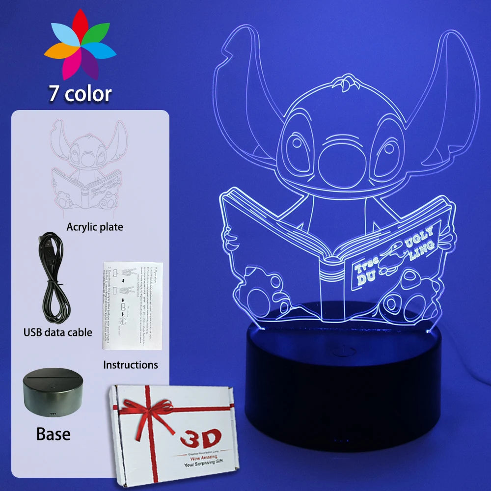 Lampada STITCH  LED Luce notturna Telecomando Smart Touch