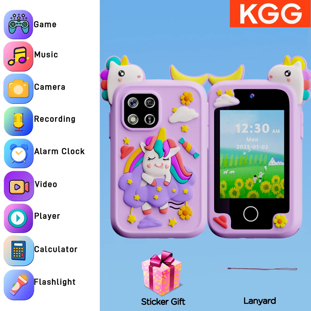 SmartPhone Fotocamera + Giochi Touch Screen+Lettore MP3 per bambini