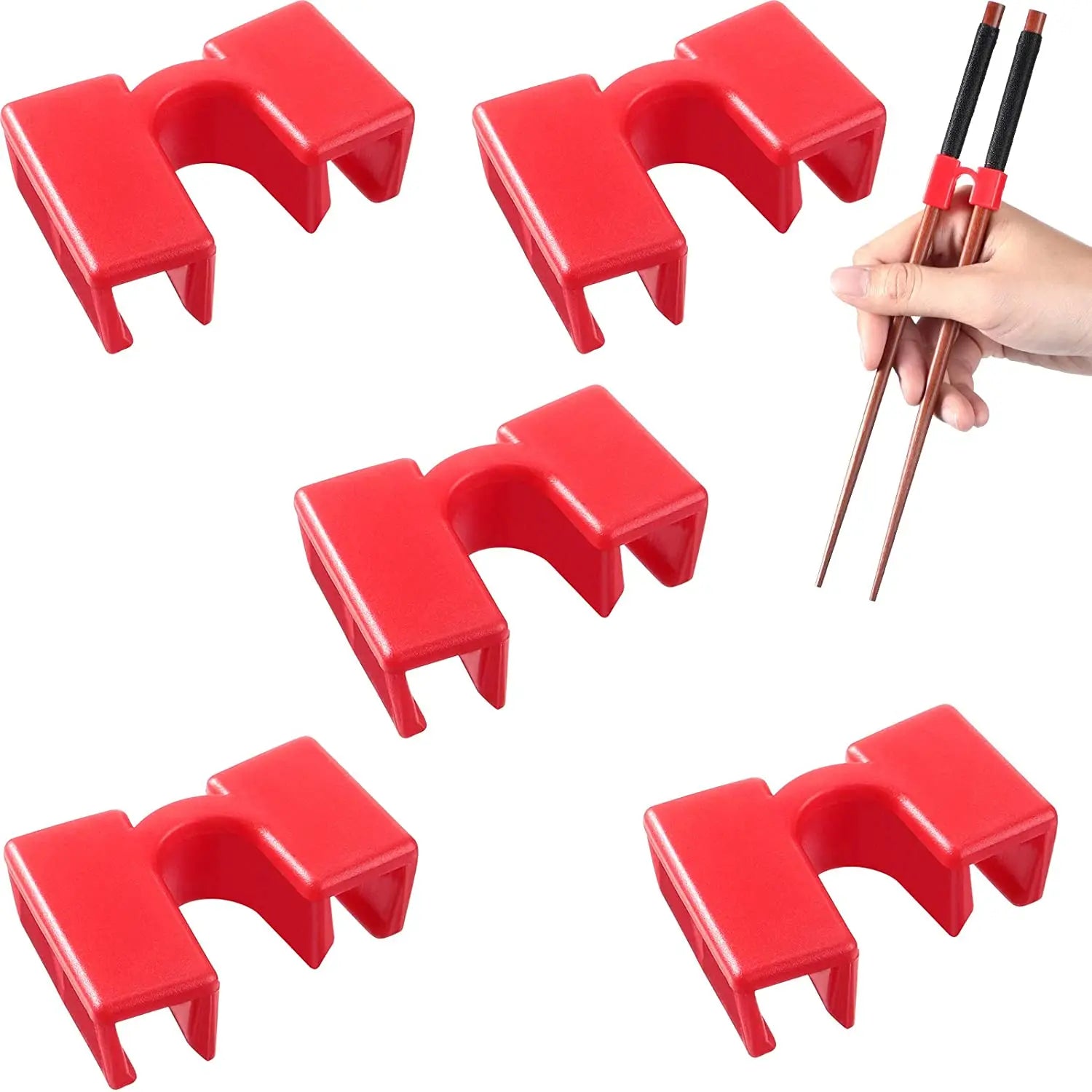 5PCS per bacchette in plastica non scivoloso resistente al calore