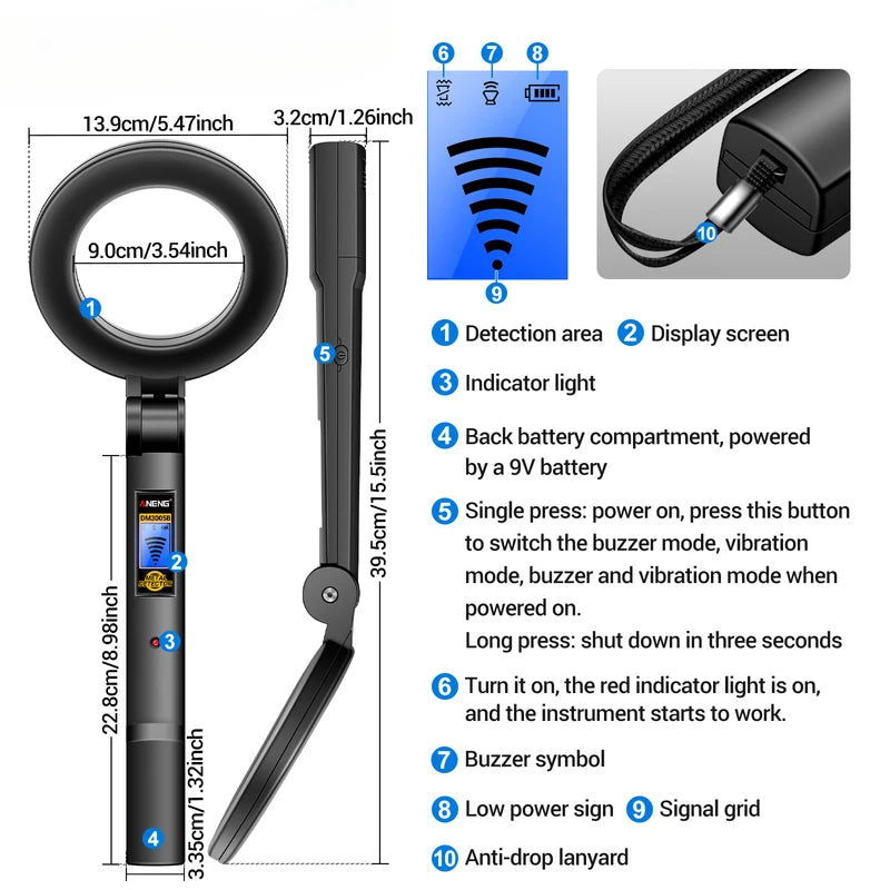Metal detector portatile DM3005B