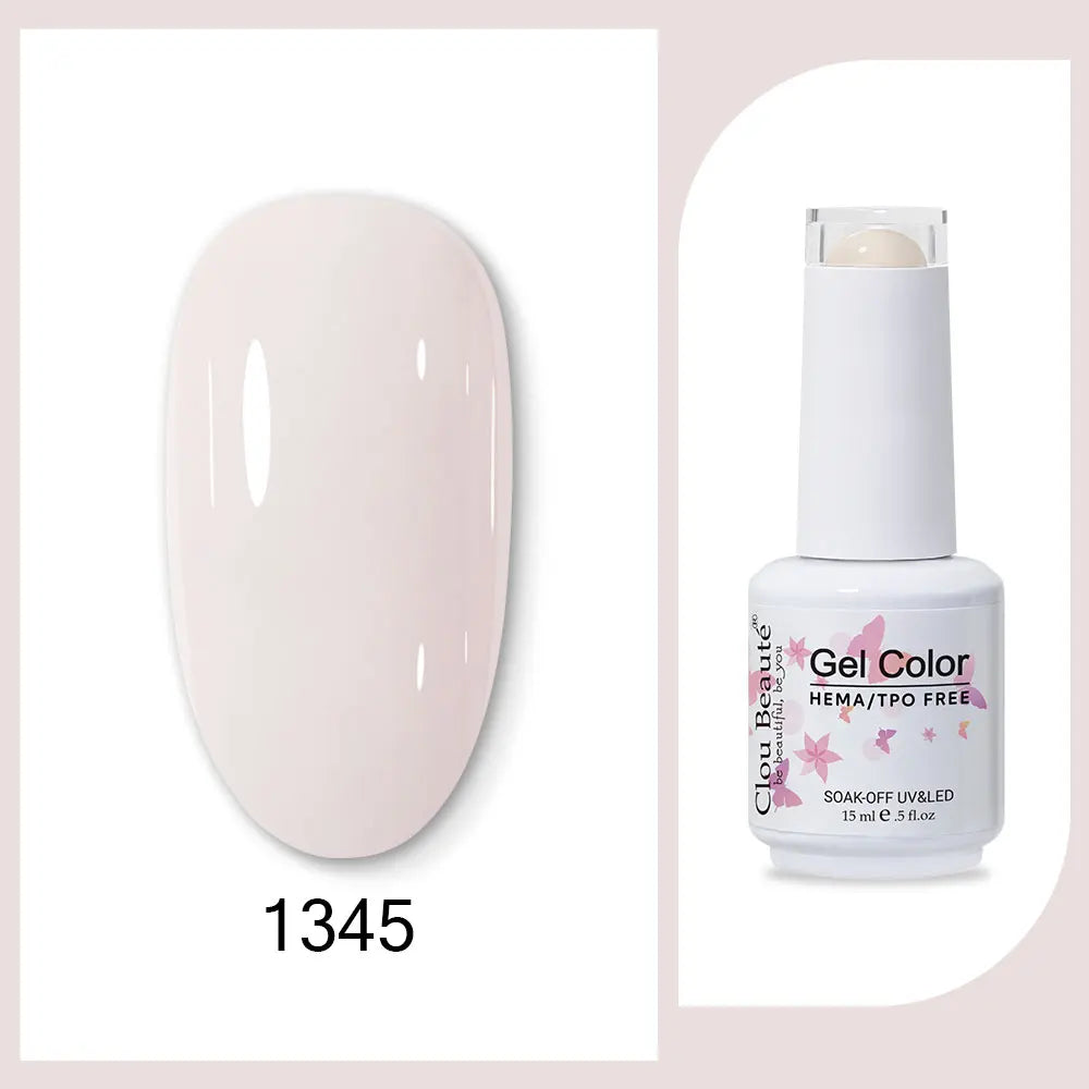CLOU BEAUTÈ  15/10ml Semipermanente Gel Smalto Unghie 400 colori disponibili