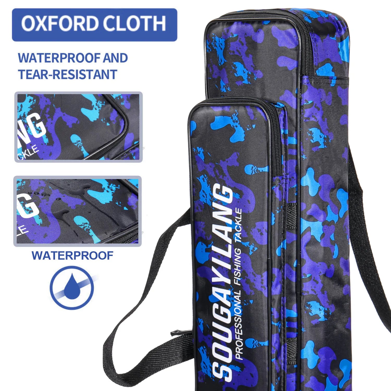 Custodia professionale per canna da pesca Borsa Oxford resistente