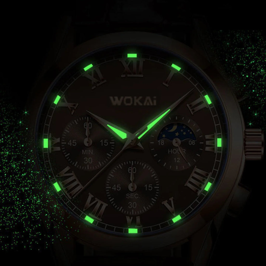 Orologi di lusso Uomo Business PU Pelle Orologio al Quarzo