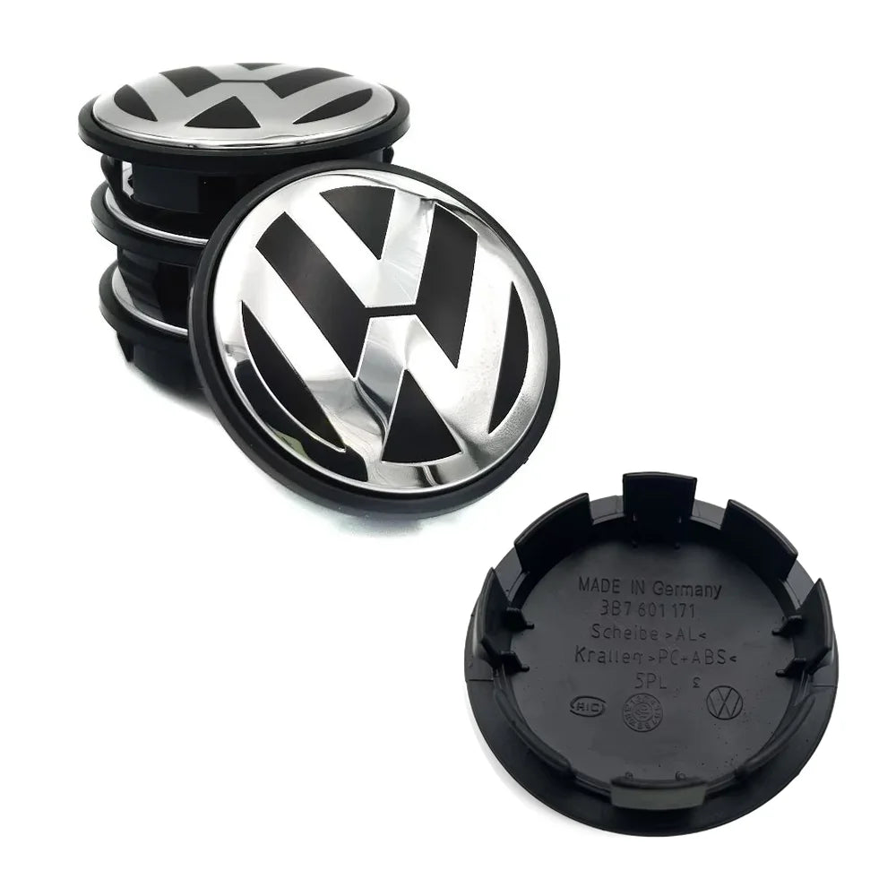 4 pezzi 55/56/65/70Tappi Coprimozzo per VW Golf