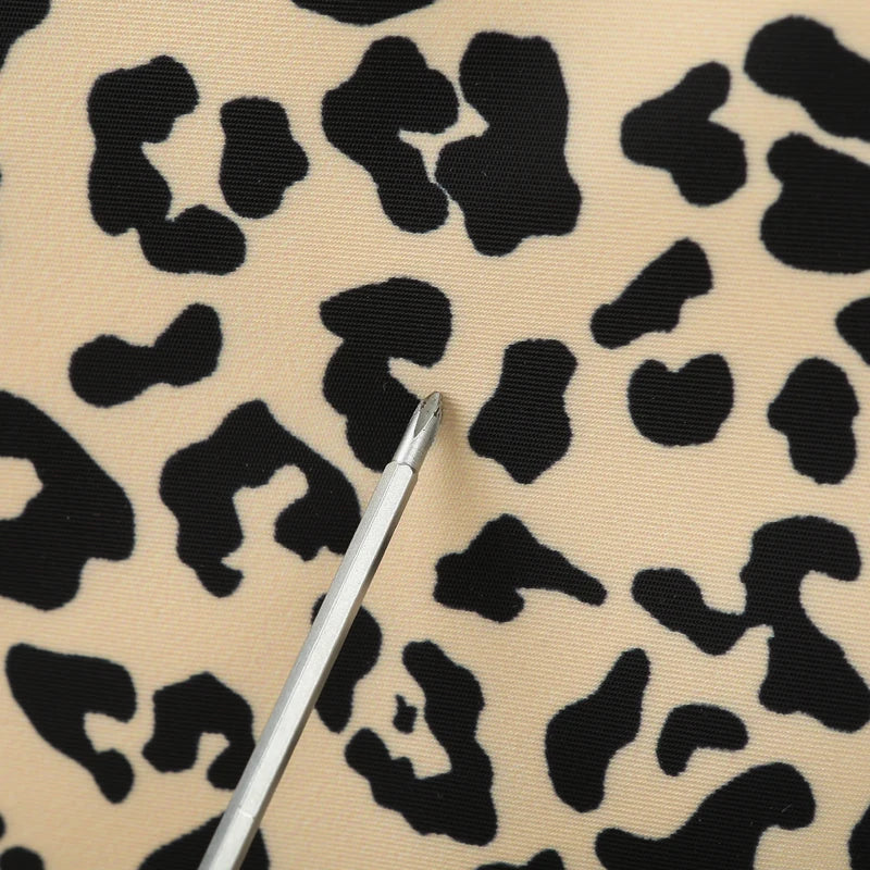 Classica borsa da viaggio di grande capacità con stampa leopardata con tasche multiple e scomparto per scarpe