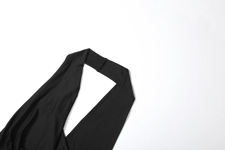 Abito Lungo Donna con scollo a V e spacco alto