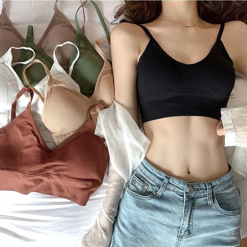 Set di 4 Pz Reggiseno senza cuciture, in cotone