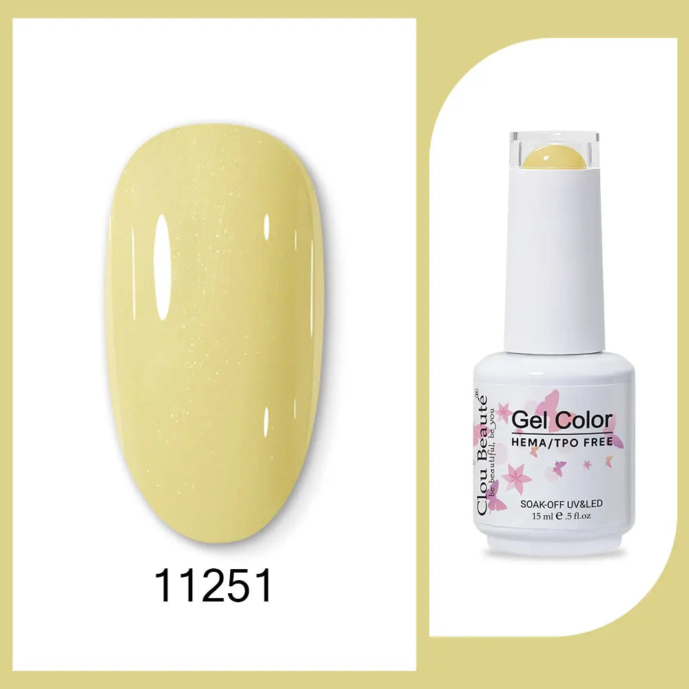 CLOU BEAUTÈ  15/10ml Semipermanente Gel Smalto Unghie 400 colori disponibili