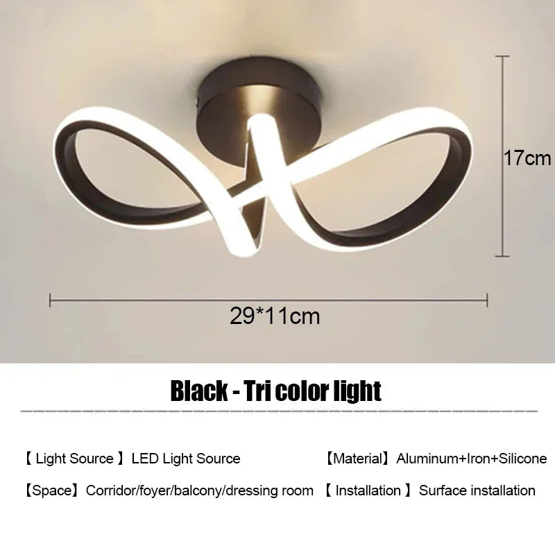 Luci da soffitto a strisce a LED stile moderno Forme multiple
