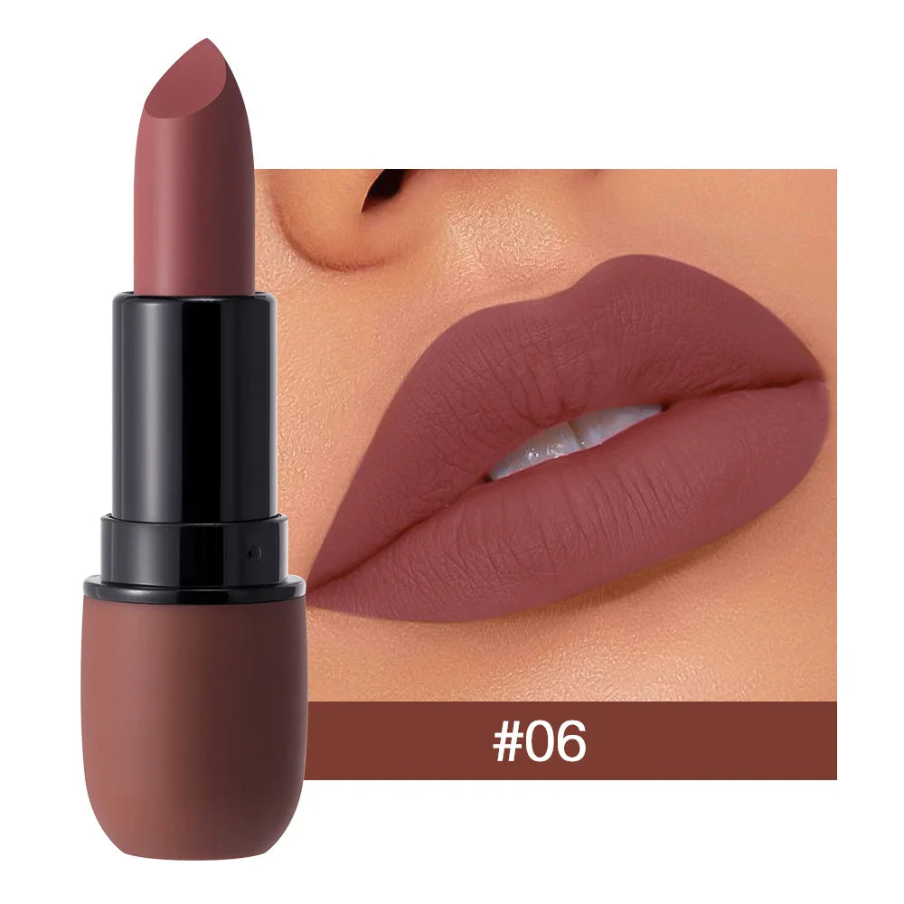 Rossetto opaco a 6 colori