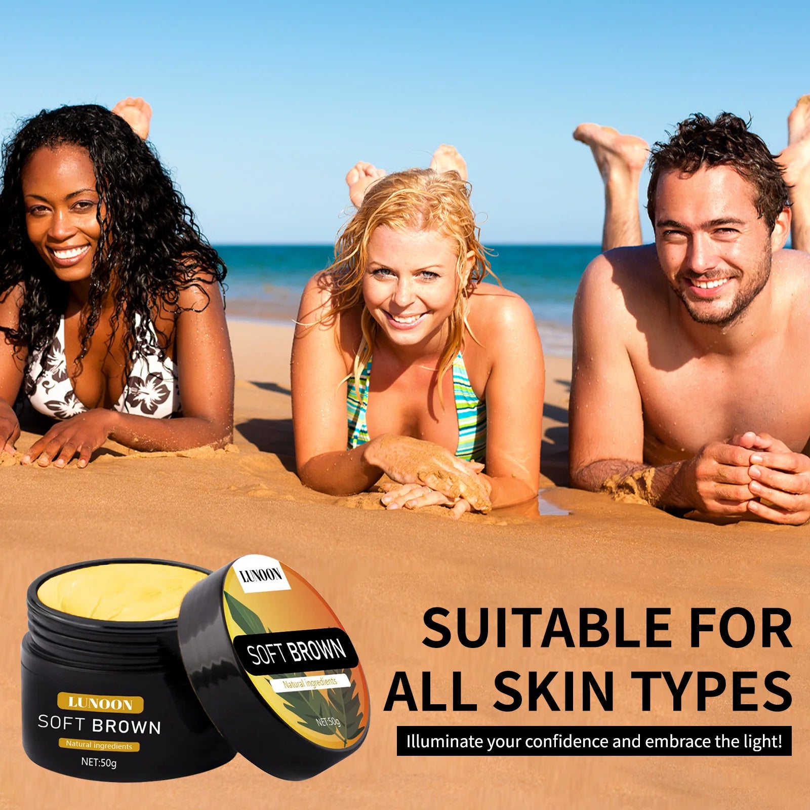 LUNON Crema autoabbronzante corpo a lunga durata, formula nutriente per un look naturale baciato dal sole.