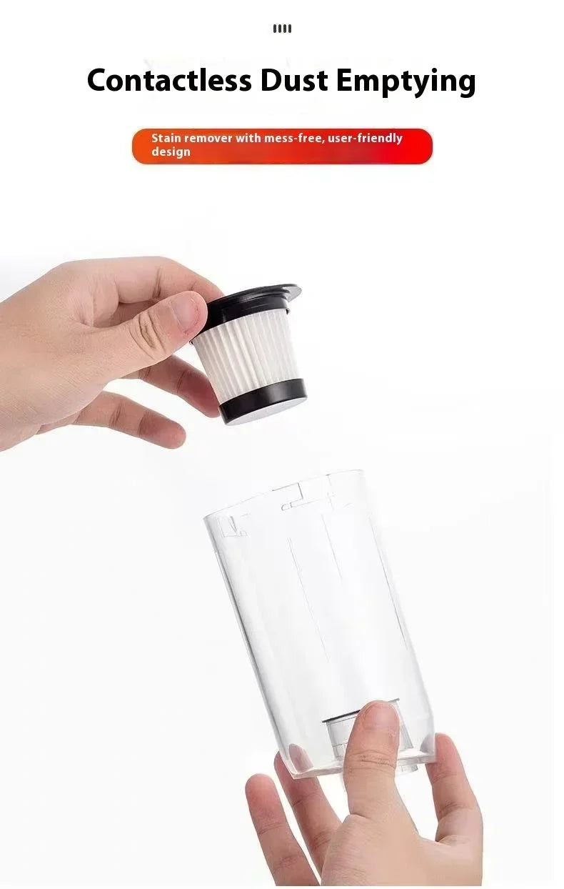 Aspirapolvere senza fili 8500Pa Aspirapolvere ad alta potenza da 120 W Potente dispositivo di pulizia ad aspirazione per casa