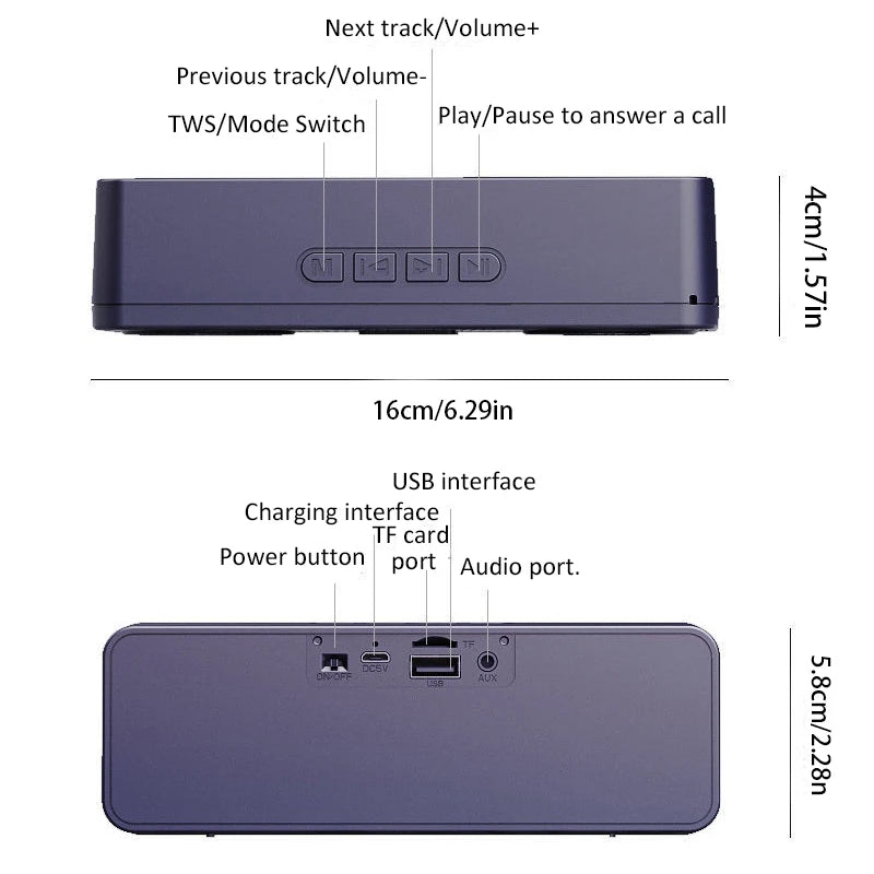 S18 Wireless Bluetooth Altoparlante Bluetooth Intelligente