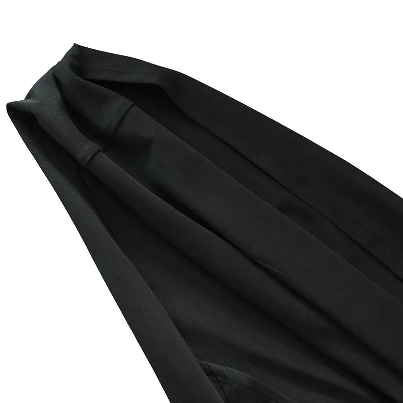 Abito da donna monospalla senza maniche da donna Sciarpa regolabile Loop increspato Backless
