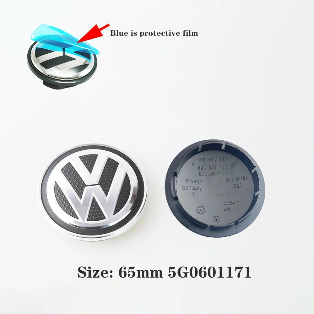 4 pezzi 55/56/65/70Tappi Coprimozzo per VW Golf