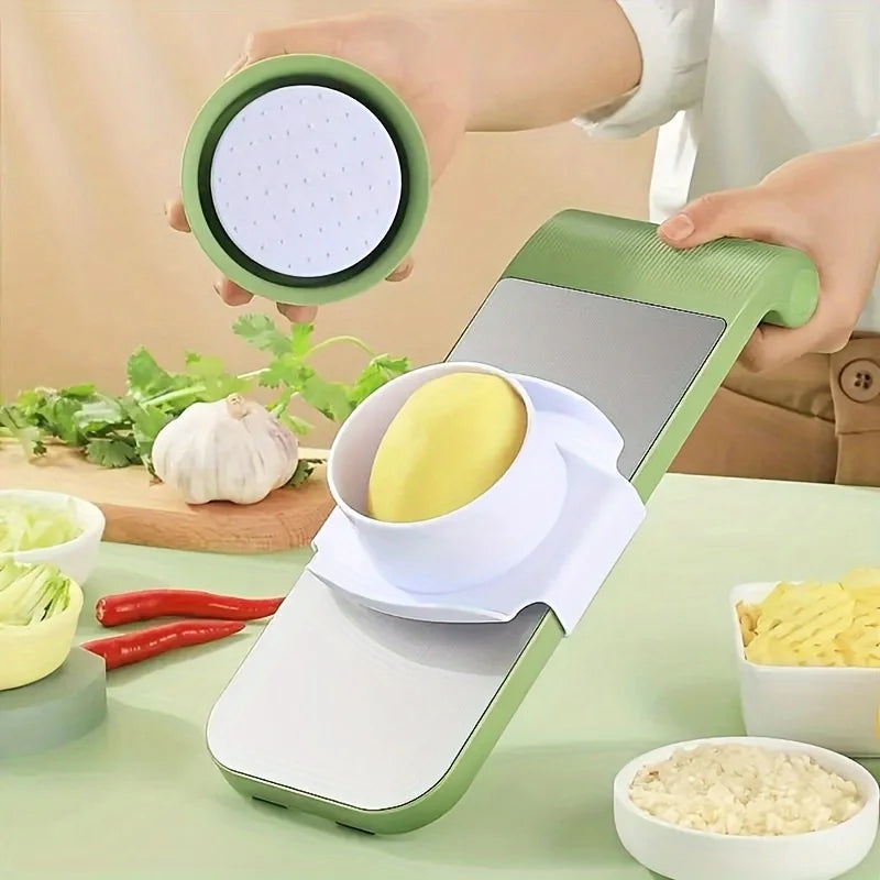 7 pezzi/set Set affettatrice e grattugia per verdure multifunzionale - Kit di utensili da cucina