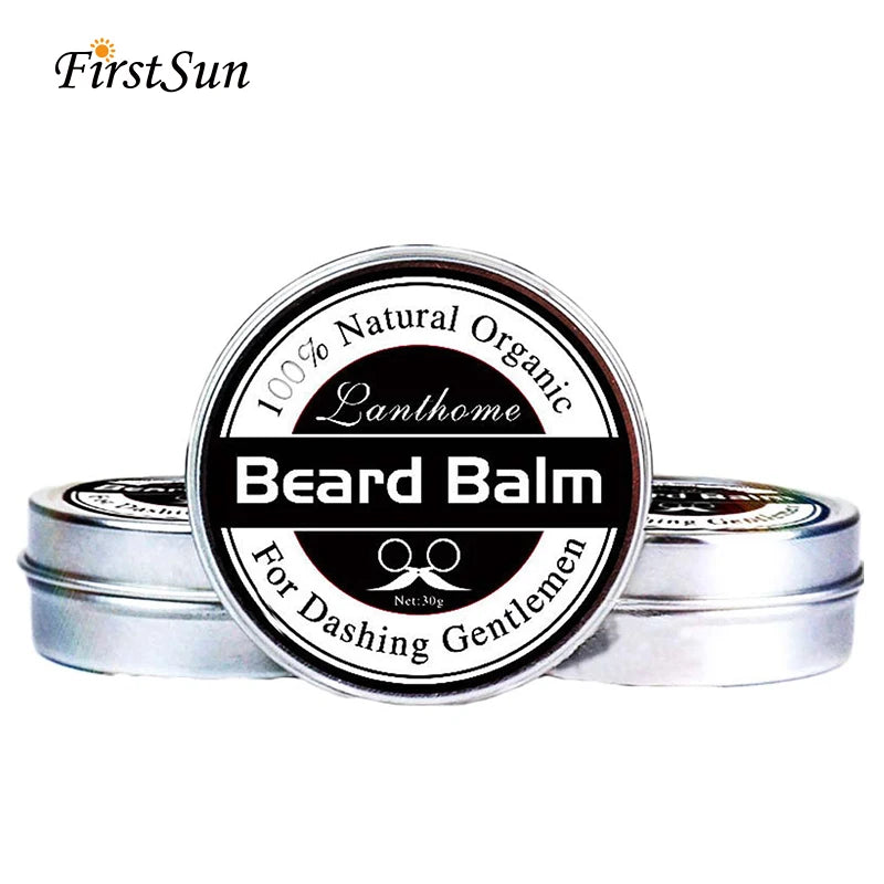 Balsamo naturale per barba Cera per la crescita della barba Olio per gli uomini Idratante Lisciante Barba Styling Professional
