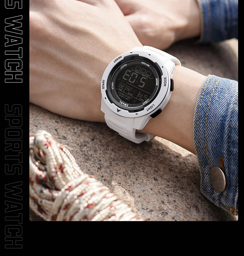 SMAEL Orologi da polso sportivi a LED Orologio impermeabile da uomo