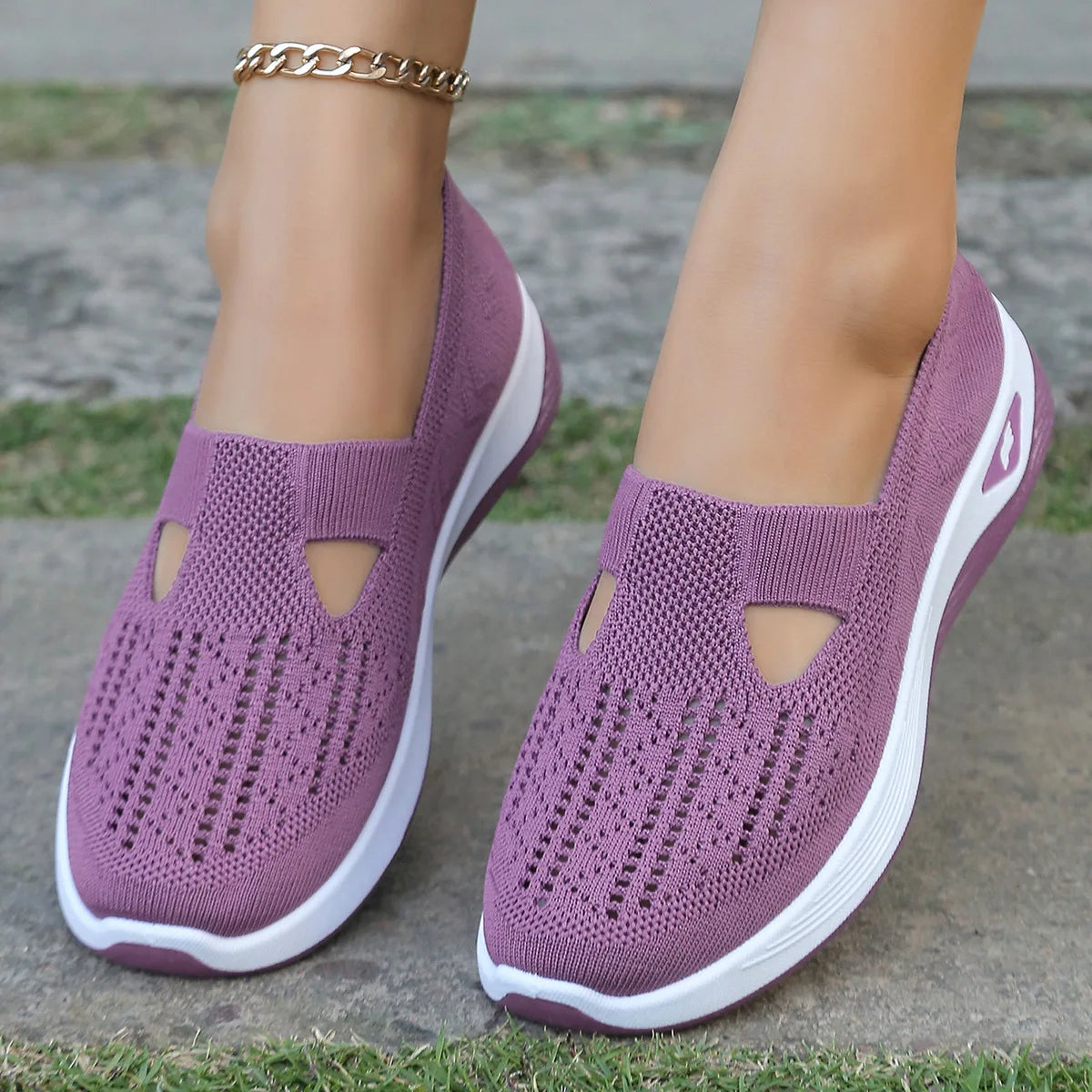 Scarpe sportive primaverili nuove da donna, alla moda, traspiranti, leggere, antiscivolo, resistenti all’usura,