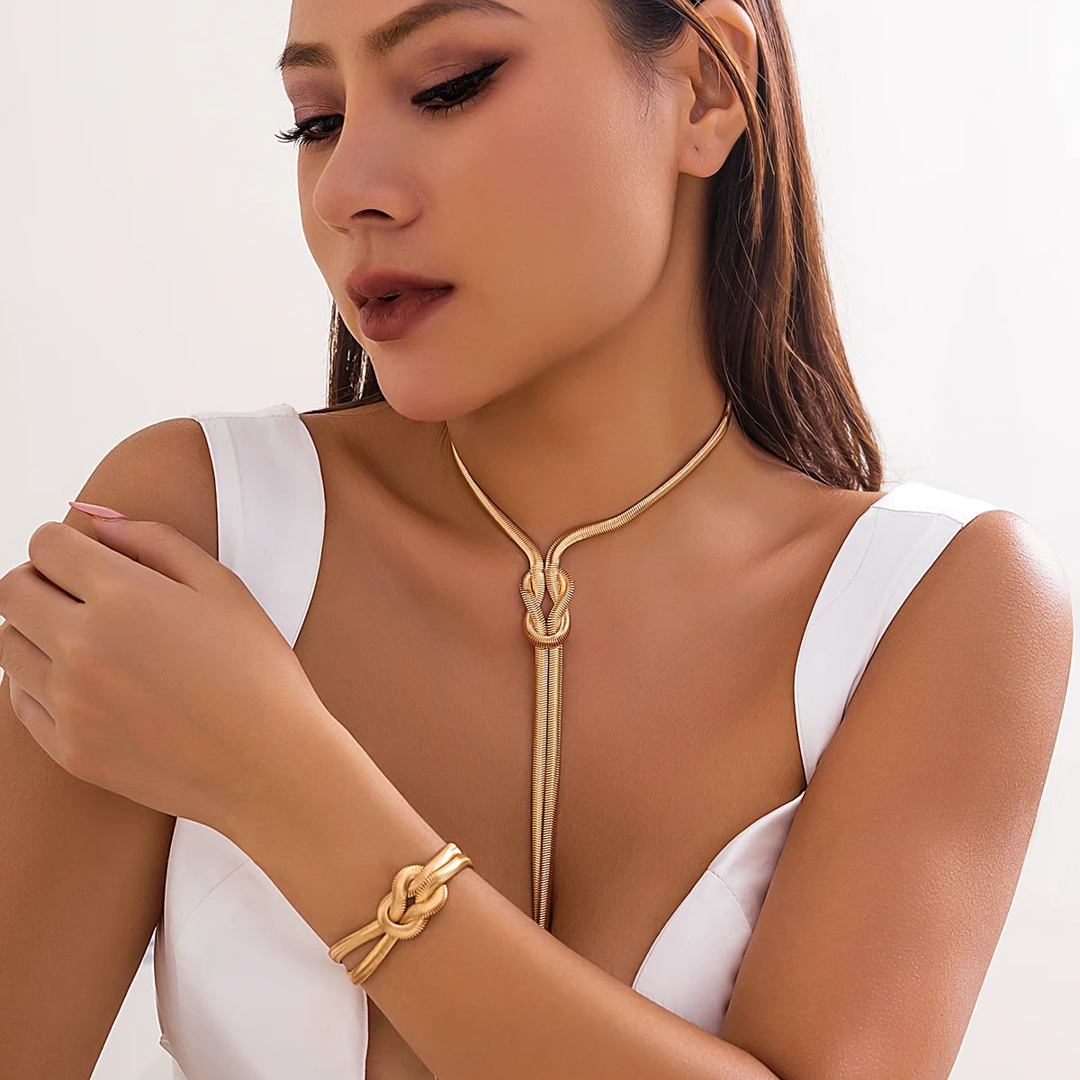 2 pezzi/set collana e braccialetto