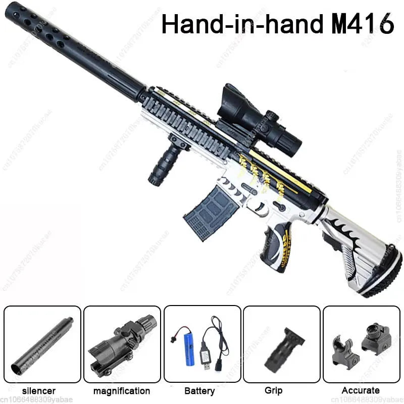 Burst M416 completamente automatico Toy Gun Gel