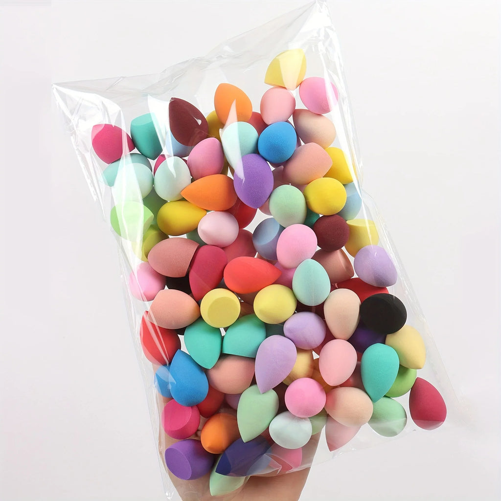 50/100 pezzi set di mini spugnette di varie forme e colori