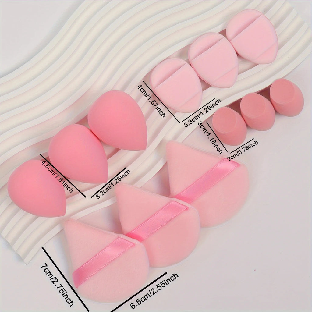 Set 12 Pz di spugne per trucco multiuso, set di diversi colori