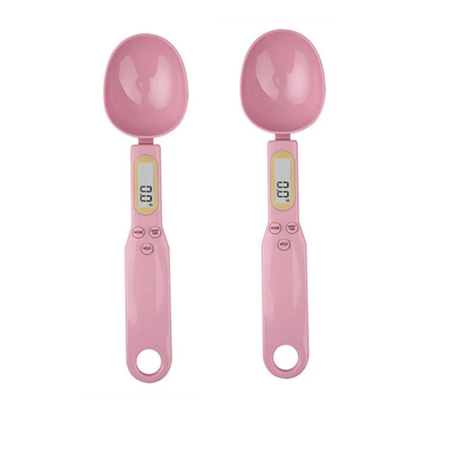 Mini Bilancia a cucchiaio Bilancia da cucina digitale, 0,1-500g, Cucchiaio di misura del peso per Farina, Latte, Caffè in polvere,
