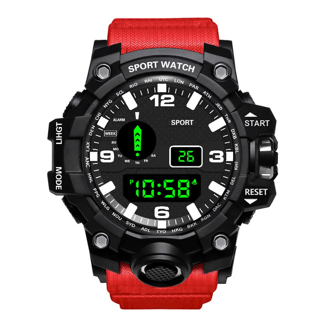 Orologio da uomo Multifunzionale Impermeabile Allarme luminoso