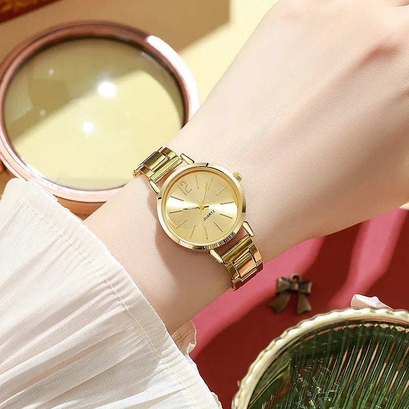2 pezzi Set orologio e bracciale da donna