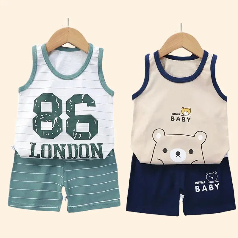 Set per bambini Gilet + Pantaloncini morbido cotone