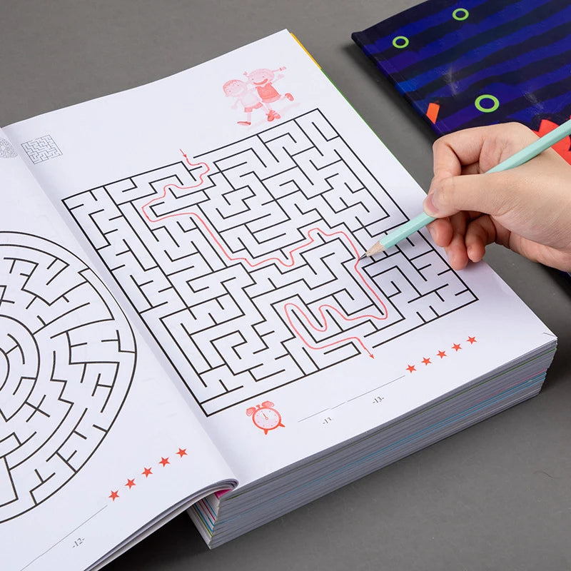 Libro di giochi per bambini di 32 pagine per allenamento di concentrazione degli studenti, sviluppo dell’intelligenza