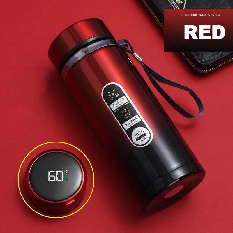 Bottiglia termica in acciaio inossidabile da 500ML-1 litro con display a temperatura a LED