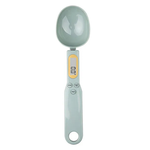 Mini Bilancia a cucchiaio Bilancia da cucina digitale, 0,1-500g, Cucchiaio di misura del peso per Farina, Latte, Caffè in polvere,