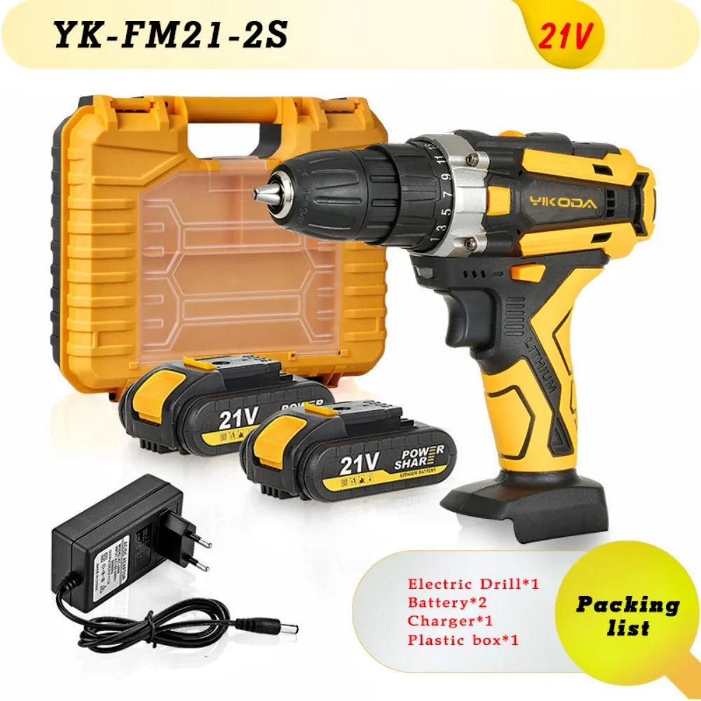 YIKODA 12V-21V Trapano a batteria al litio ricaricabile Produzione Polonia e produzione Cinese