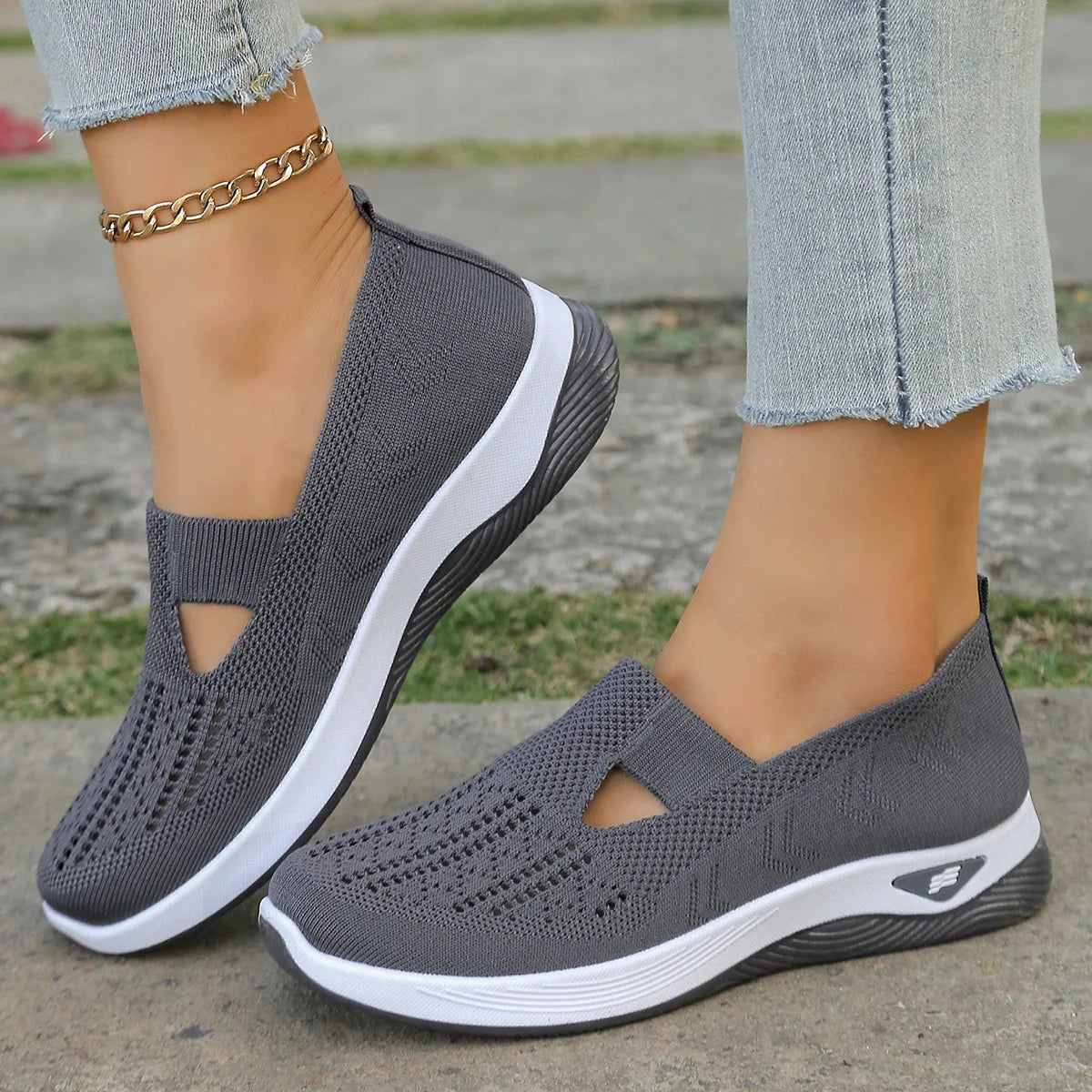 Scarpe sportive primaverili nuove da donna, alla moda, traspiranti, leggere, antiscivolo, resistenti all’usura,
