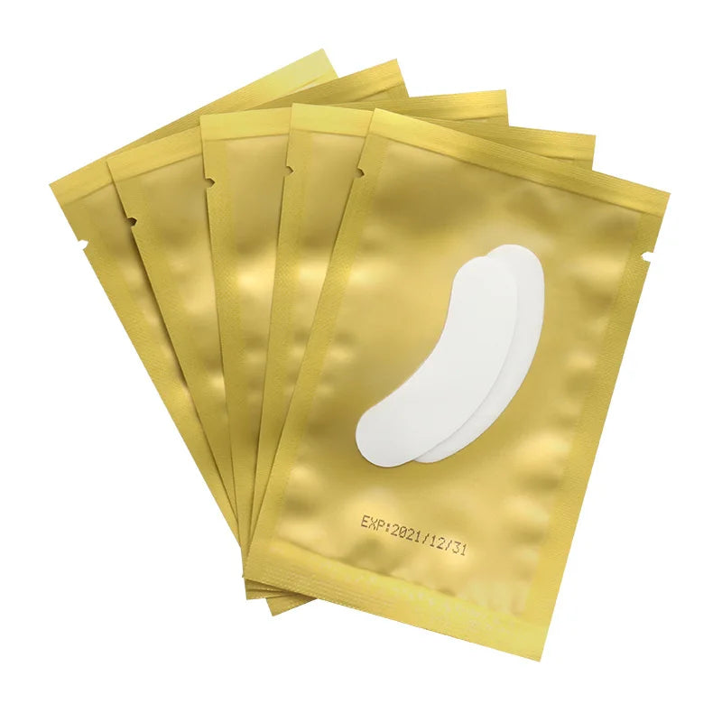 50 paia di estensione delle ciglia in Hydrogel Eye Pad Gel Adesivo