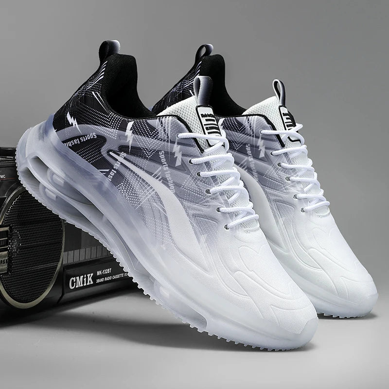 Scarpe da Ginnastica alla moda da uomo, con ammortizzazione dell’aria, comode e antiscivolo, traspiranti e adatte per attività sportive
