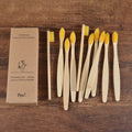 10 pezzi set di spazzolini da denti di bambù naturali setole morbide ecologici cura orale dentale