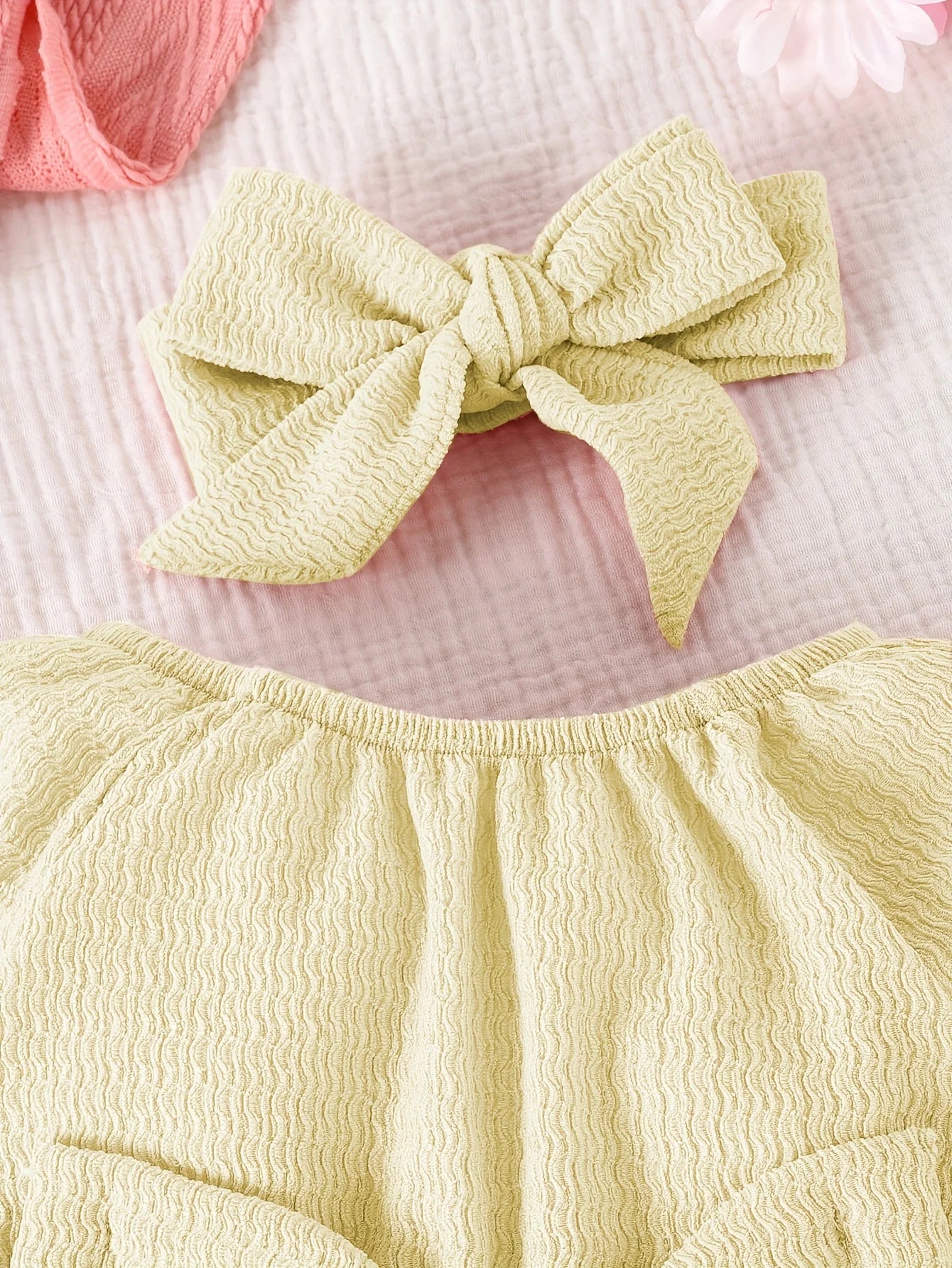 Set di due pezzi primavera bambini in cotone