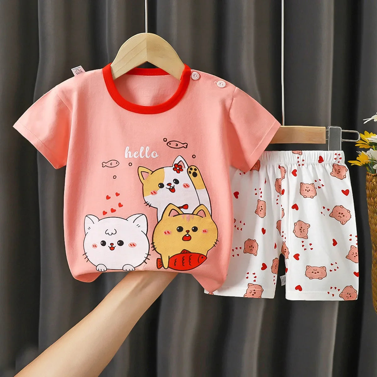Set estivo per bambini in cotone