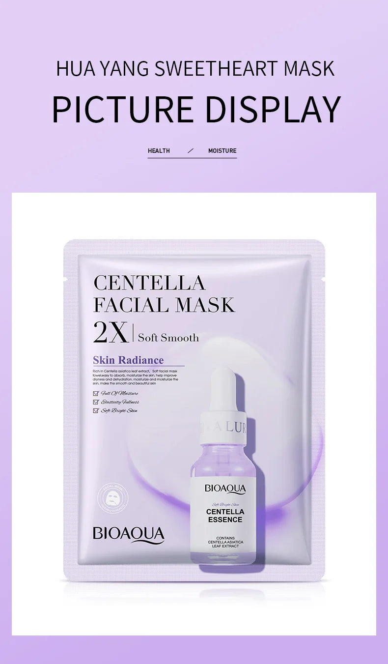 20pcs BIOAQUA Maschera viso al collagene