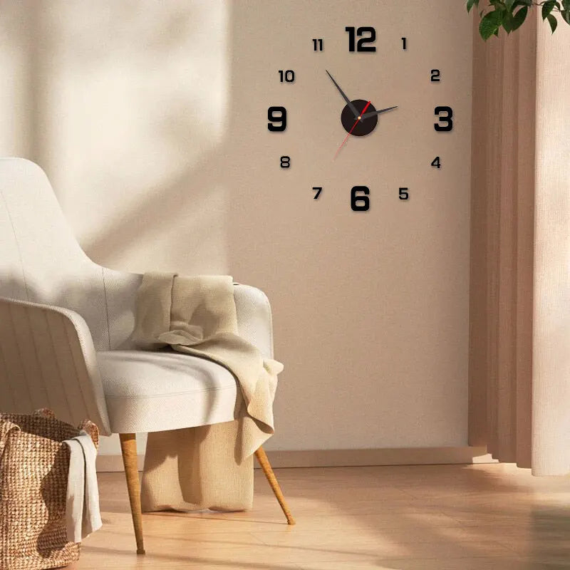 3D Orologio  senza cornice fai da te appeso a parete