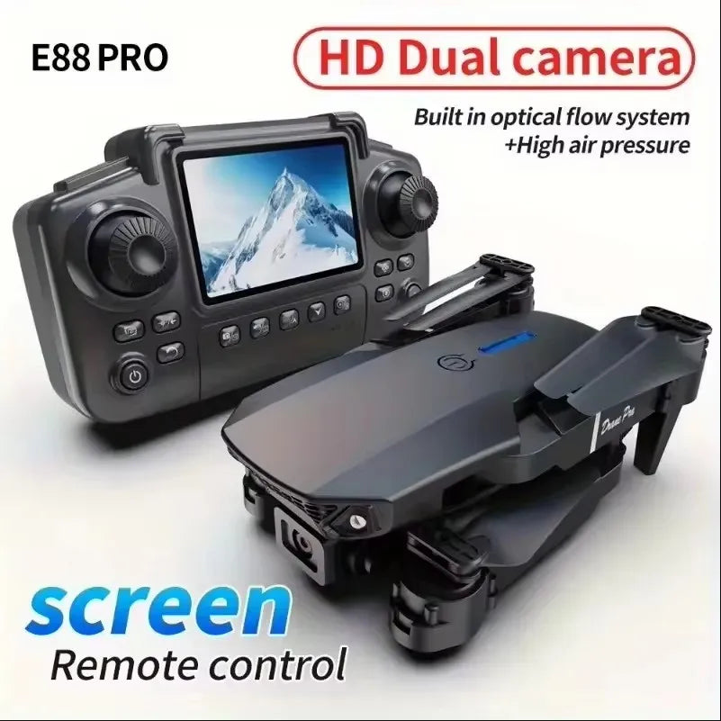 Professional E88 Air Screen Control Drone Wide RC Dron 8K Camera