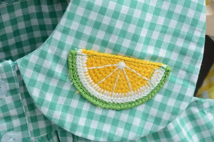 2 pezzi abito per bambina in cotone