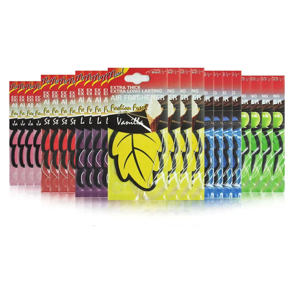 6/24 pezzi Deodorante per auto Carta da tè profumata naturale Auto kit completo