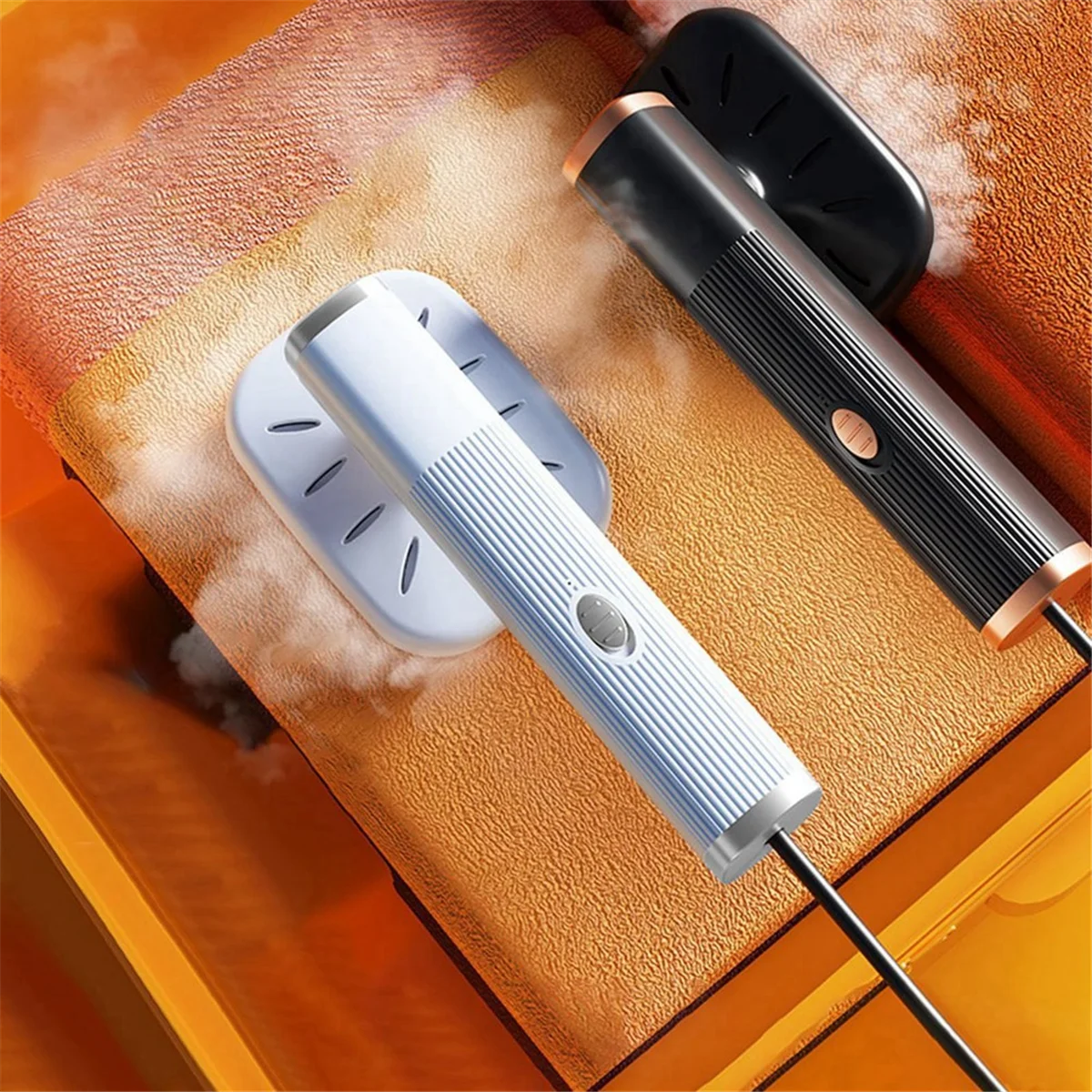 Vaporiera da viaggio portatile per vestiti Mini ferro da stiro a vapore Ferro da stiro portatile rotante a 180° per vestiti in tessuto